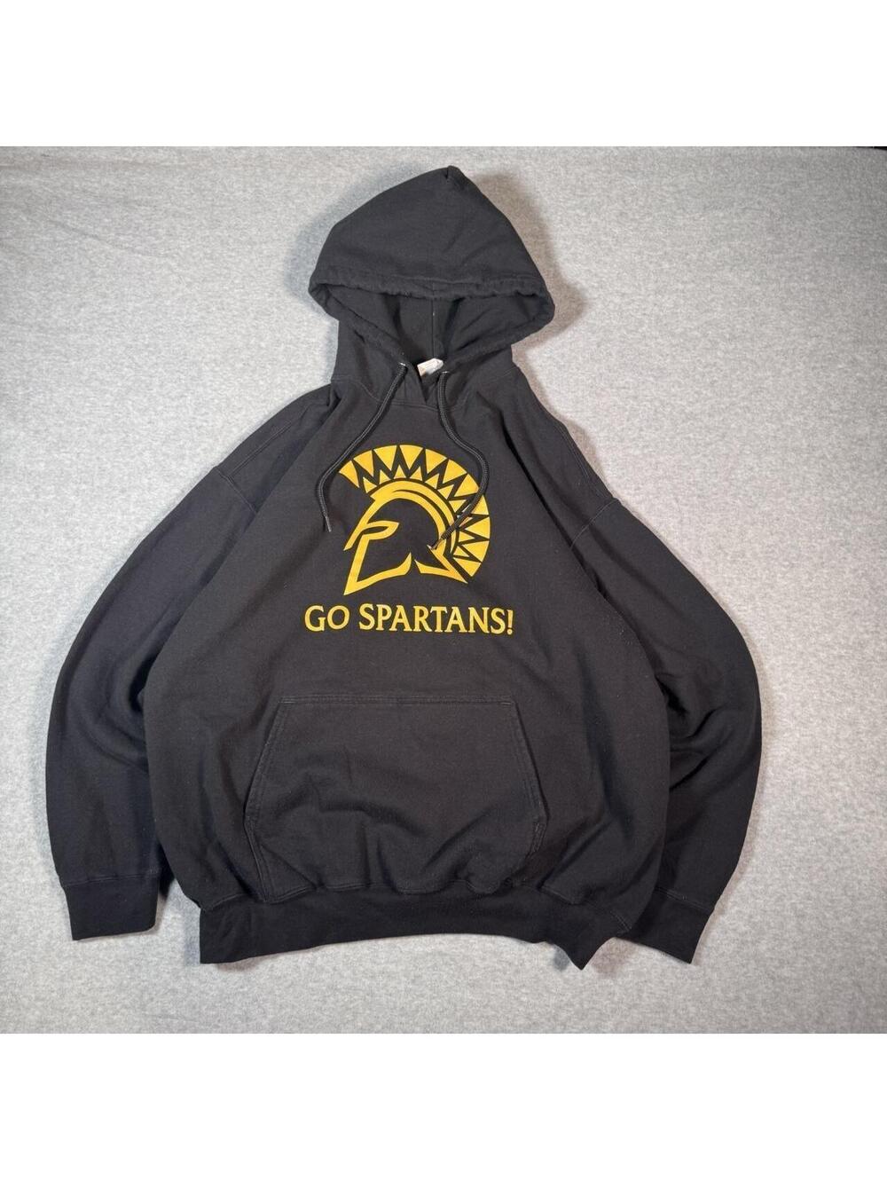 Y2K SJSU spartan black hoodie